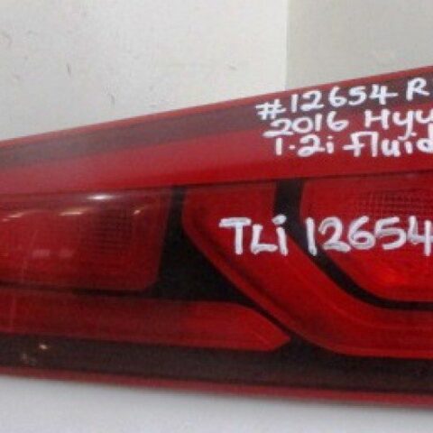 2016 HYUNDAI I20 1.2I RR BOOTLAMP