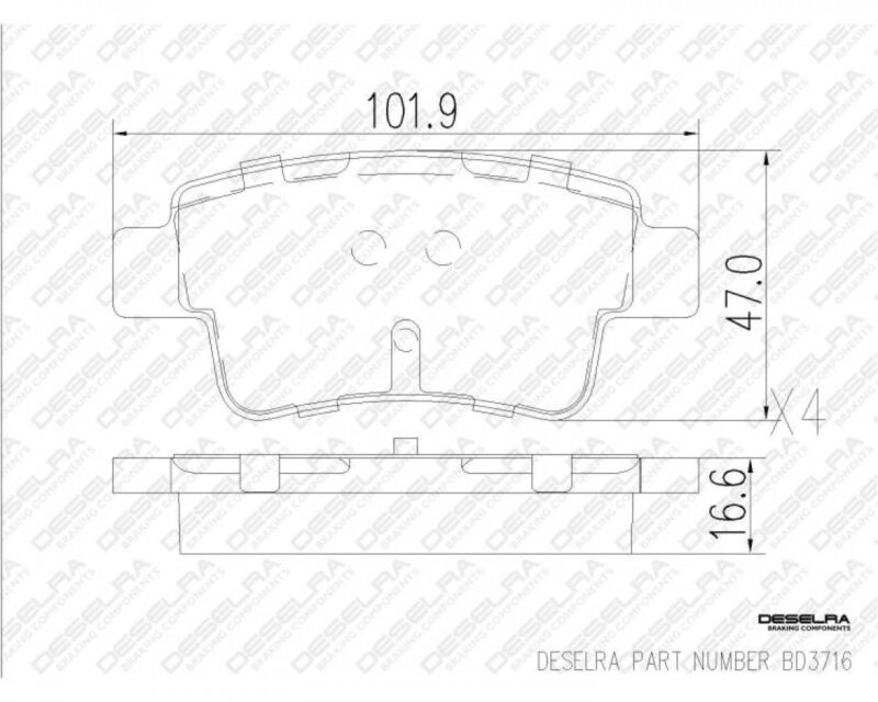 13-14 OPEL CORSA 1.4 ESSENTIA 5-DR REAR BRAKE PADS (SAFELINE)
