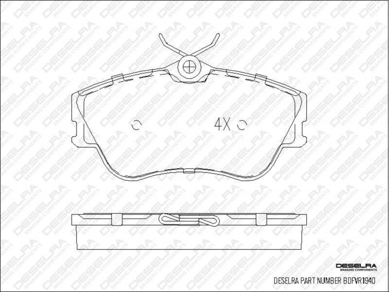 99-04 VW CARAVELLE T4 TDI FRONT BRAKE PADS