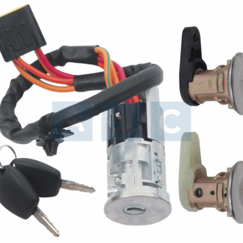 08- NISSAN NP200 BARREL COMPLETE KEY SET 3PC/SANDERO 08-