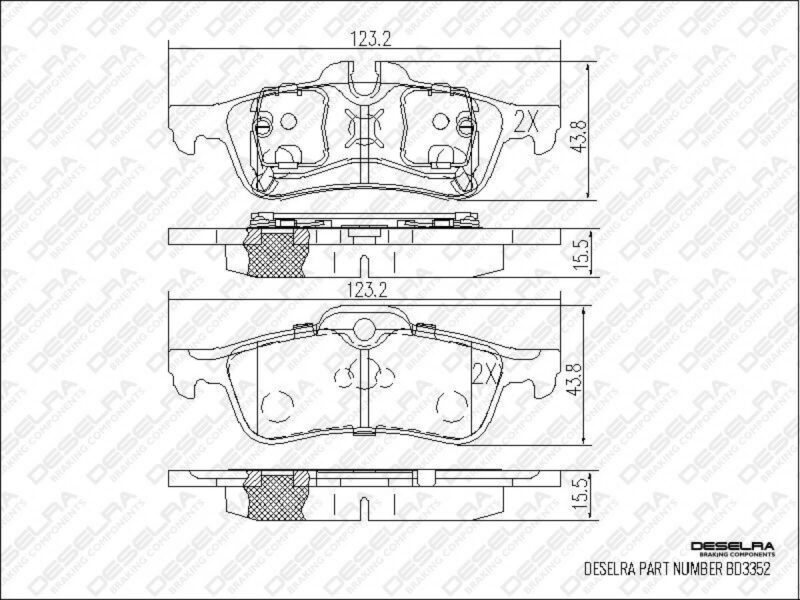 02-07 MINI COOPER HATCH (R53 / R56) 1.6I REAR BRAKE PADS