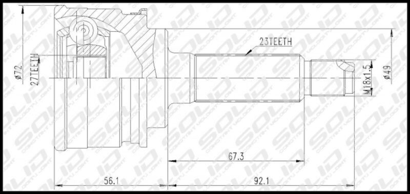 05-10 TATA INDICA 1.4I OUTER CV JOINTS
