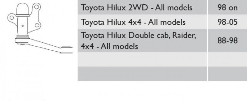 98-05 TOYOTA HILUX RAISED BODY IDLER ARM