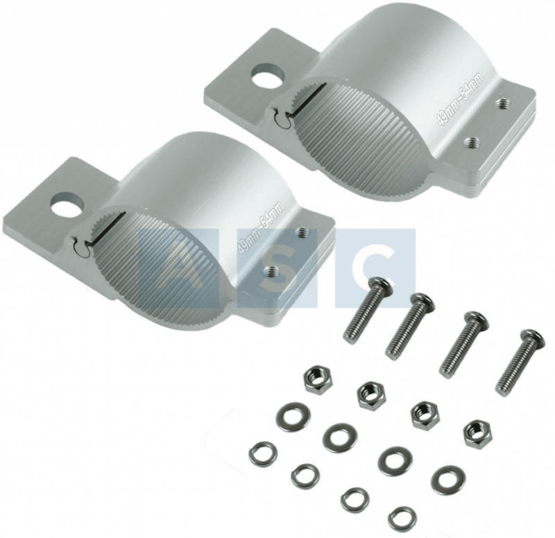 SPOT L/BRACKET SET 49-54MM SILVER