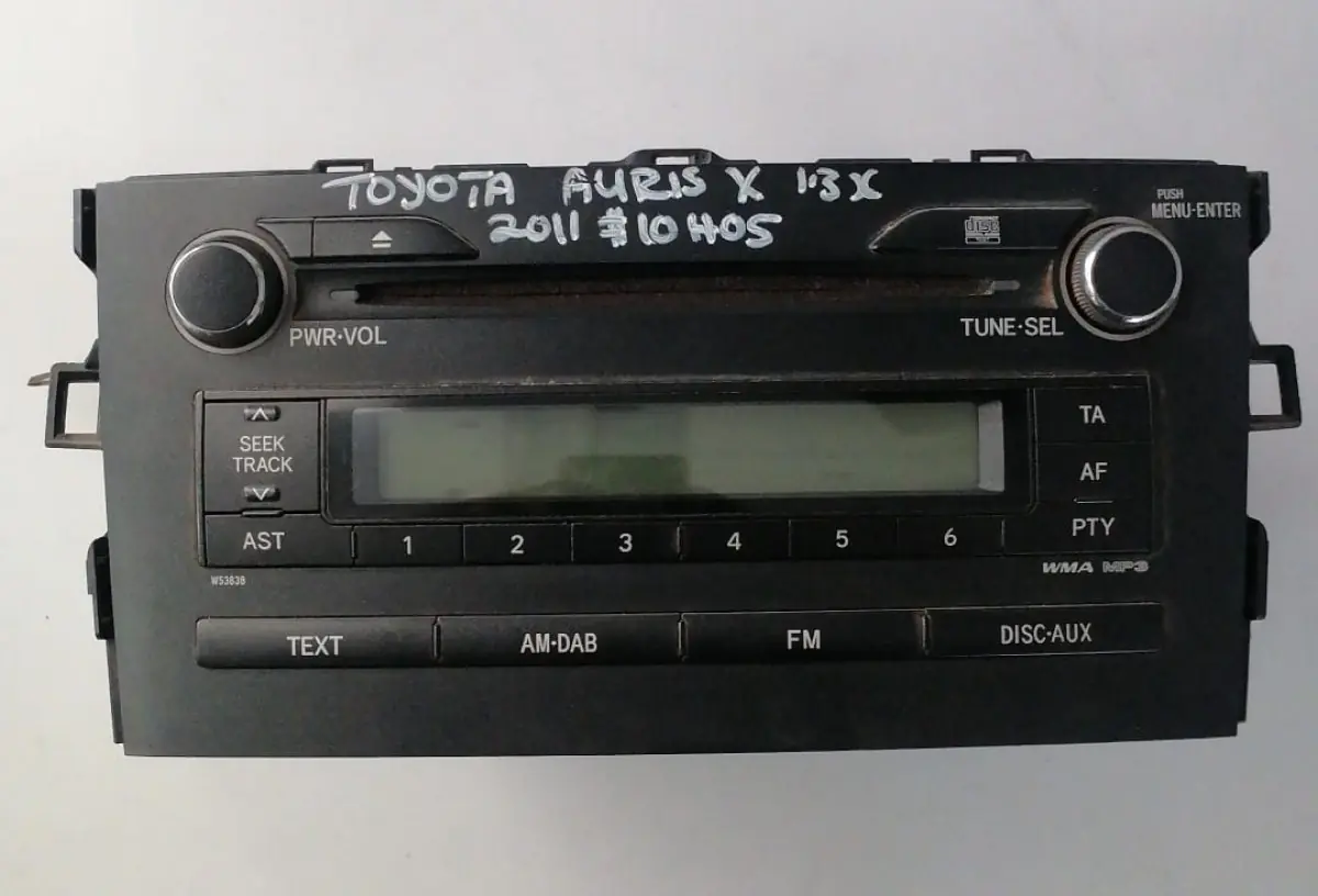 2011 TOYOTA AURIS 1.3I RADIO