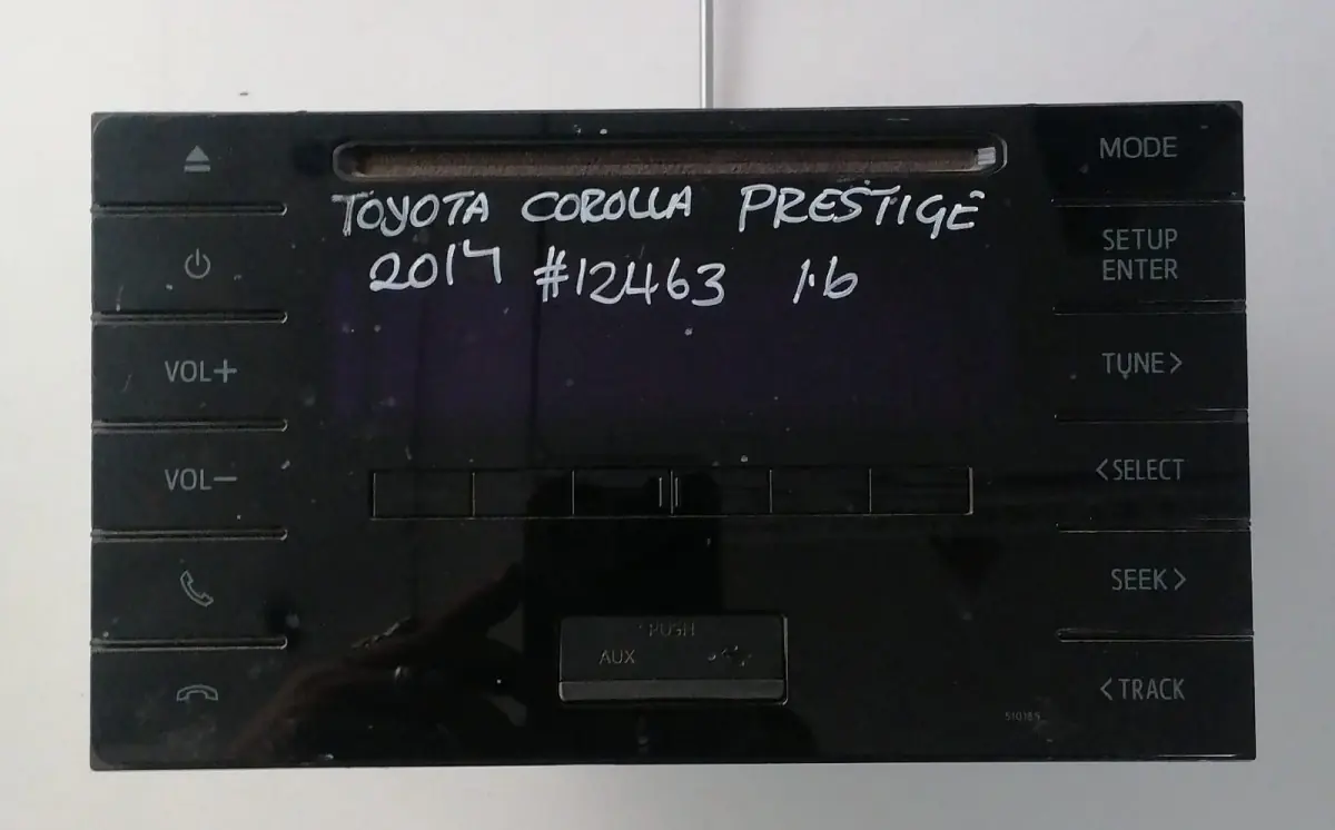 2017 TOYOTA COROLLA PRESTIGE 1.6I RADIO
