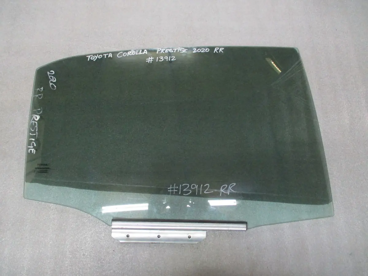2020 TOYOTA COROLLA 1.8I QUEST 2 RR DOOR GLASS
