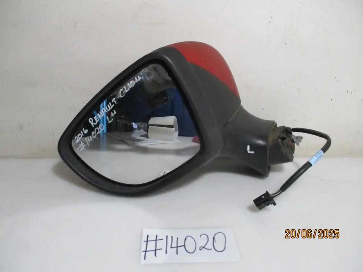 2016 RENAULT CLIO 900TI BLAZE LH DOOR MIRROR ELECT