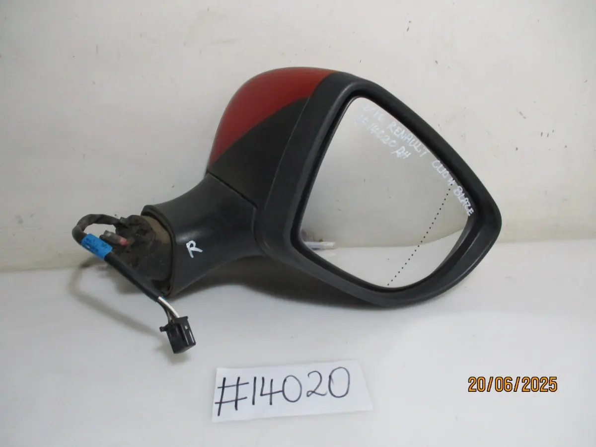 2016 RENAULT CLIO 900TI BLAZE RH DOOR MIRROR ELECT