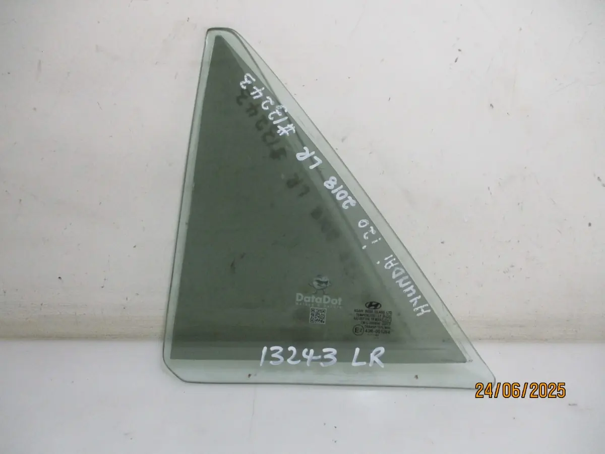 2018 HYUNDAI I20 1.2I H/B LR 1/4 GLASS