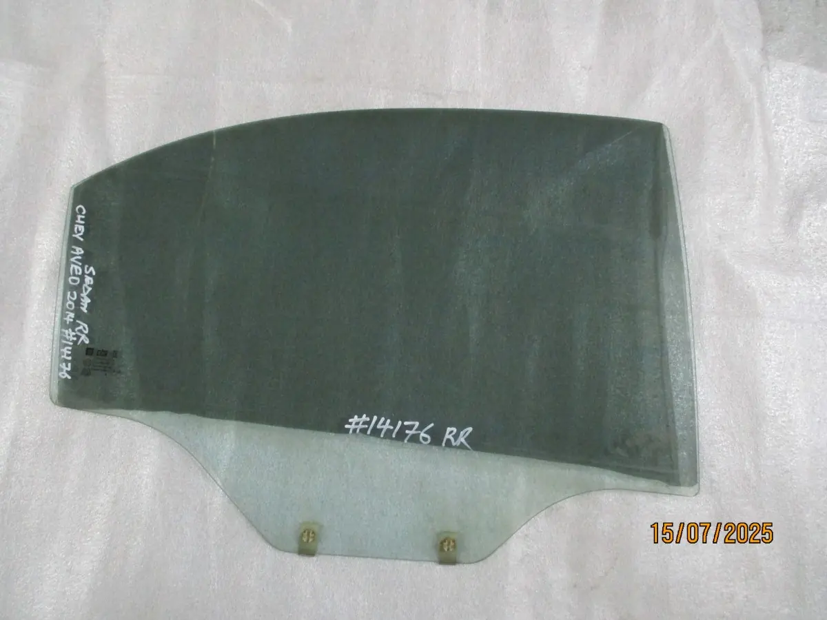 2014 CHEVROLET AVEO 1.6I SEDAN RR DOOR GLASS