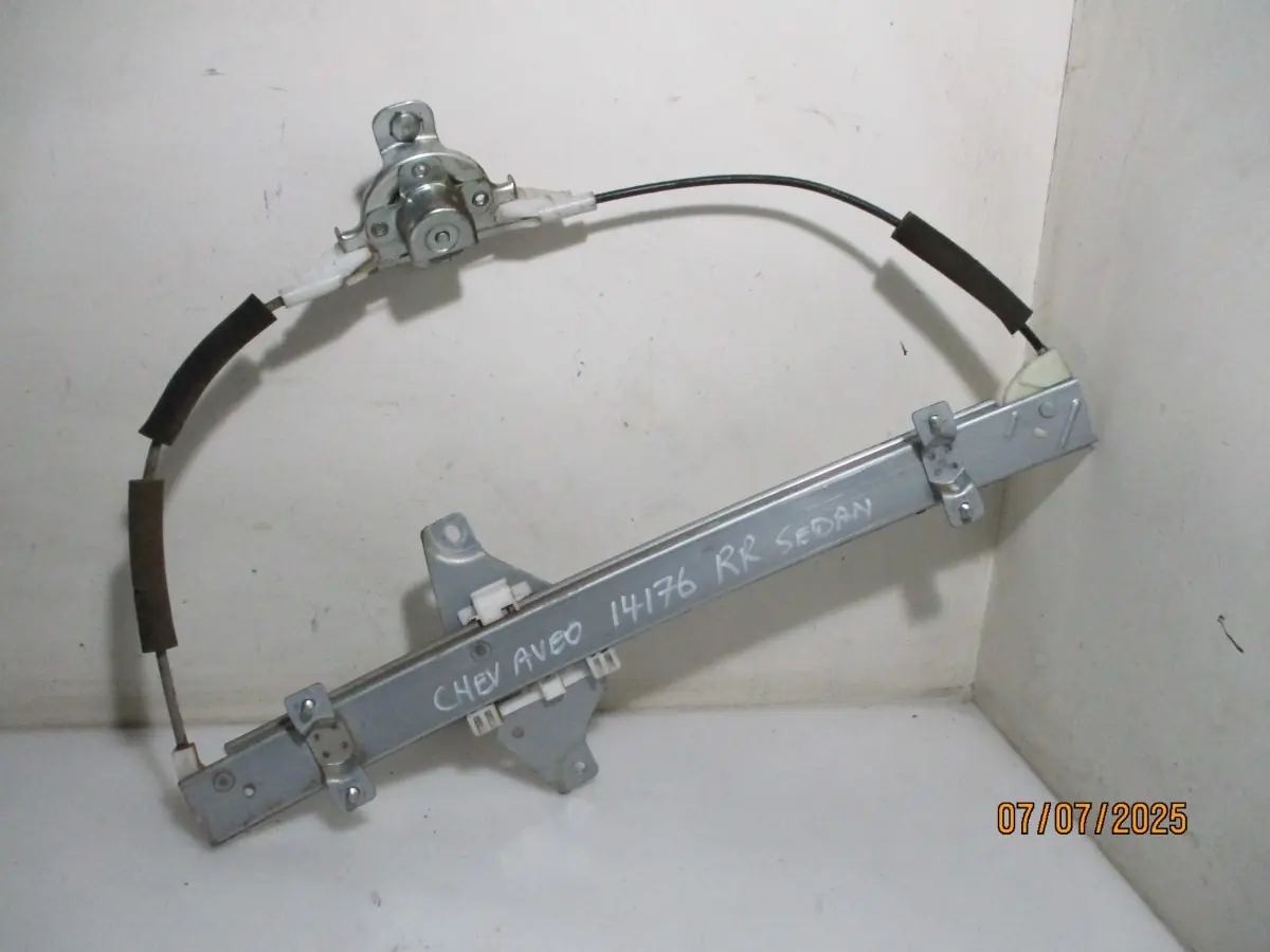 2014 CHEVROLET AVEO 1.6I SEDAN RR WINDER MECH + MOTOR