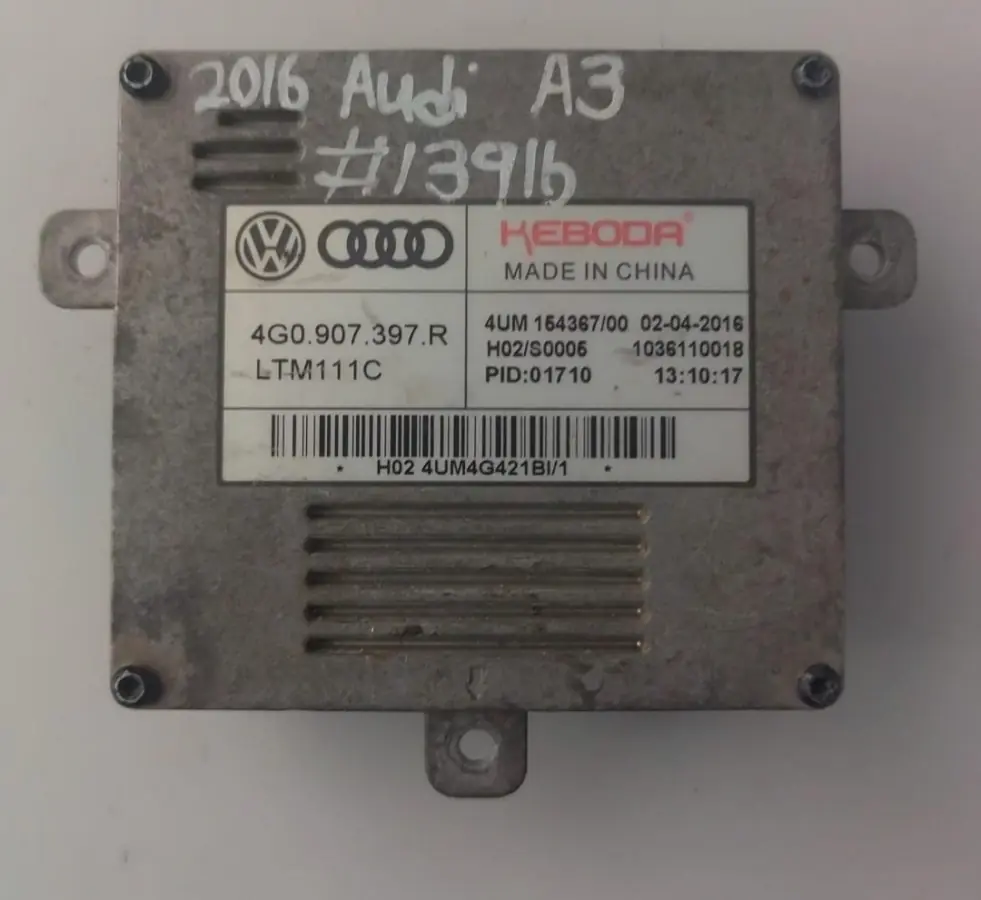 2016 AUDI A3 H/B 1.4TFSI LED HEADLAMP CONTROL MODULE