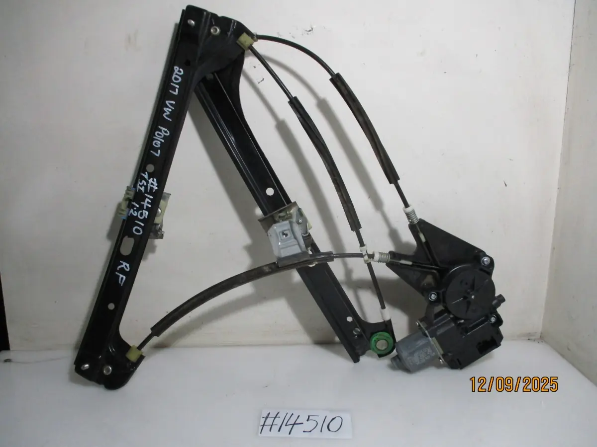 2017 VW POLO 7 1.2TSI H/B RF WINDER MECH + MOTOR
