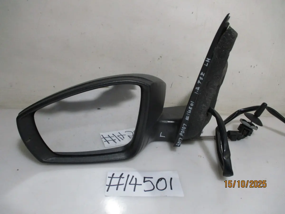 2017 VW POLO 7 1.2TSI H/B LH DOORMIRROR MANUAL WITH INDICATOR