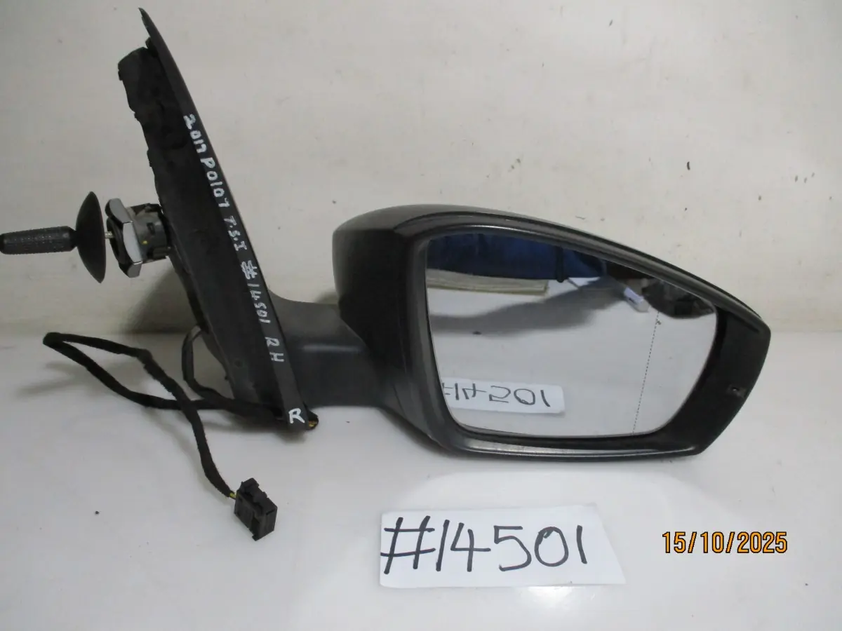 2017 VW POLO 7 1.2TSI H/B RH DOORMIRROR MANUAL WITH INDICATOR