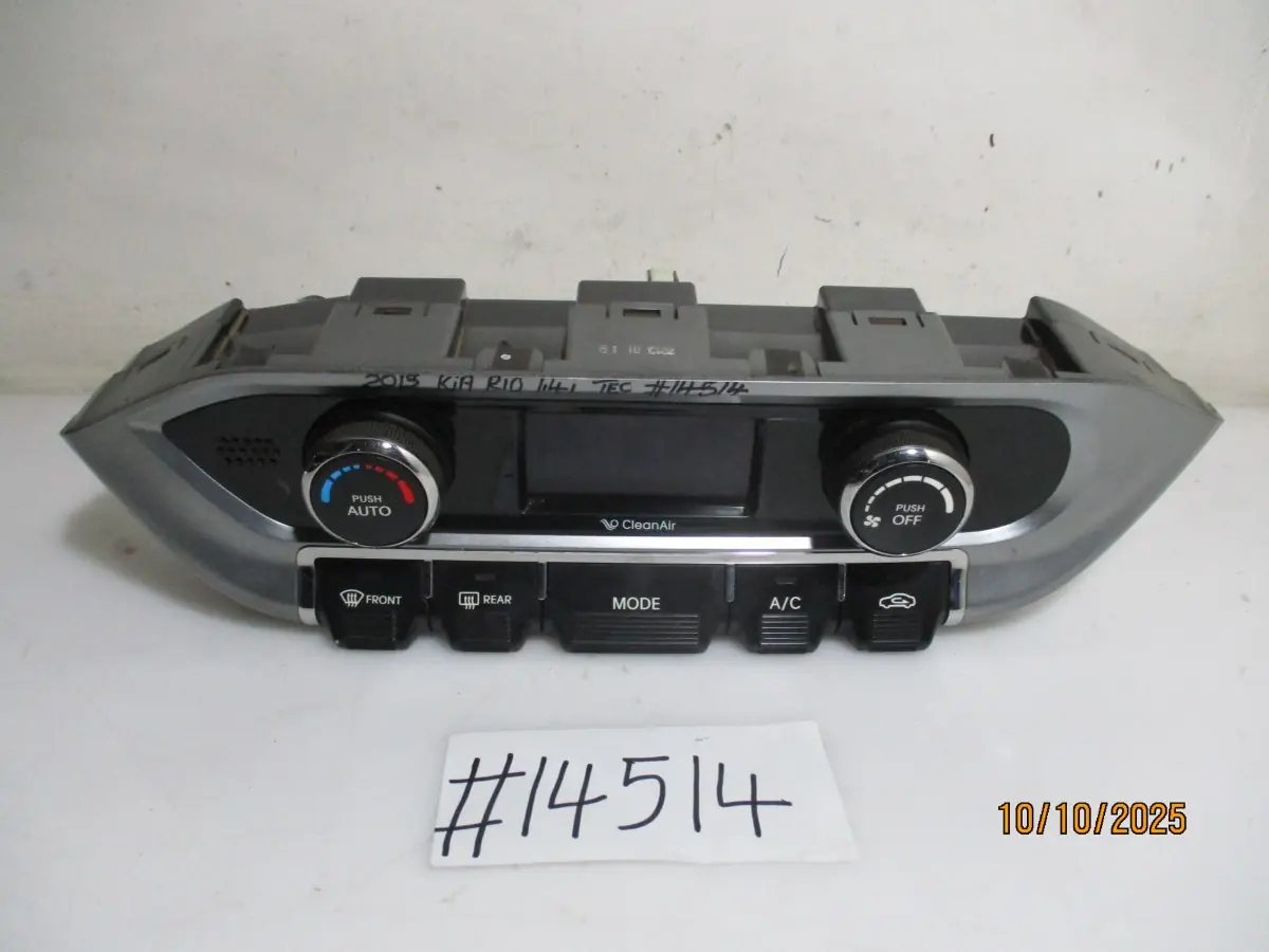 2013 KIA RIO 1.4I TEC SEDAN CLIMATE CONTROL UNIT