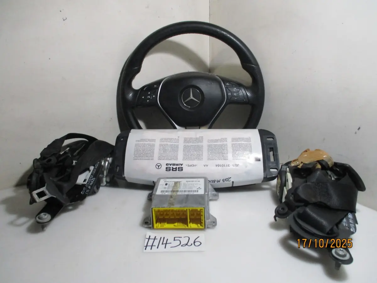 2013 MERCEDES BENZ C200 CDI W204 BLUEEFFICIENCY A/T AIRBAG SET