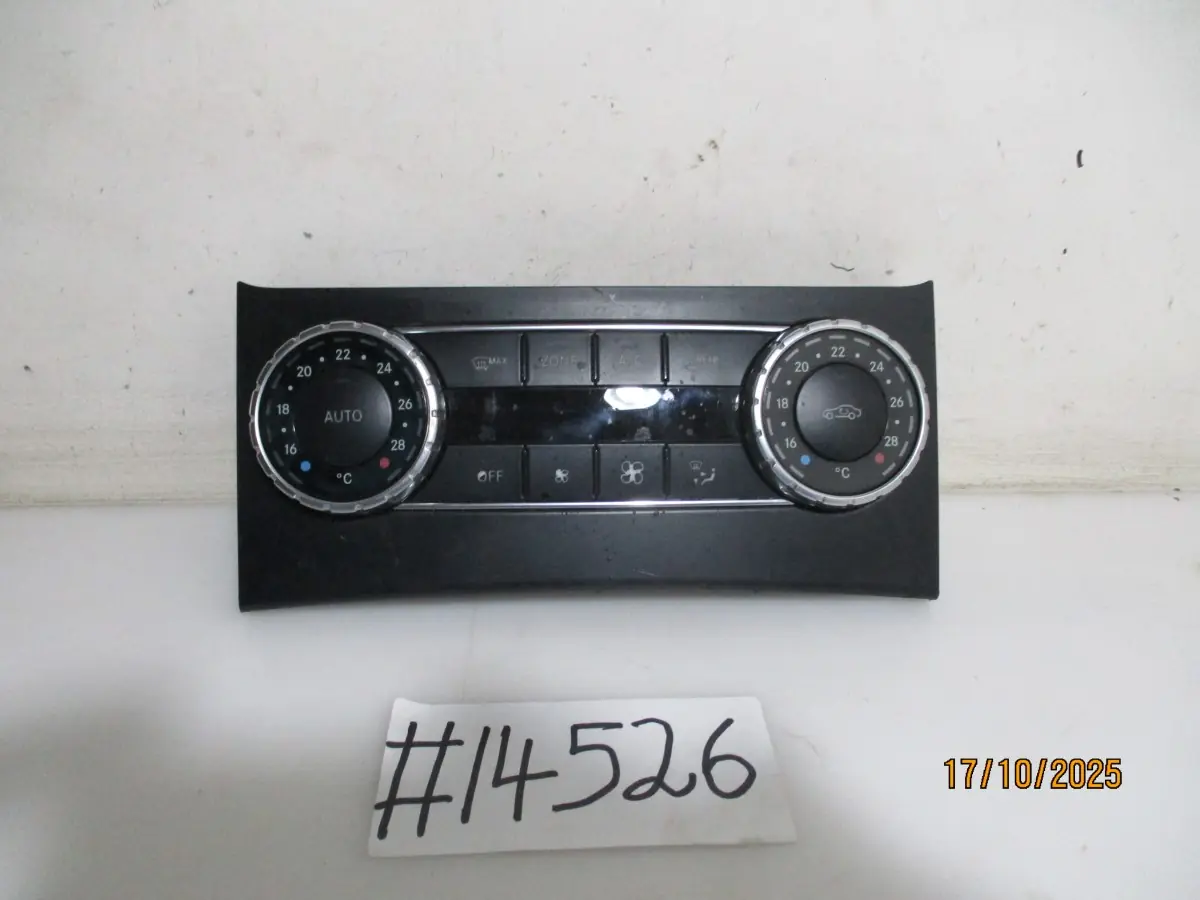 2013 MERCEDES BENZ C200 CDI W204 BLUEEFFICIENCY A/T CLIMATE CONTROL UNIT