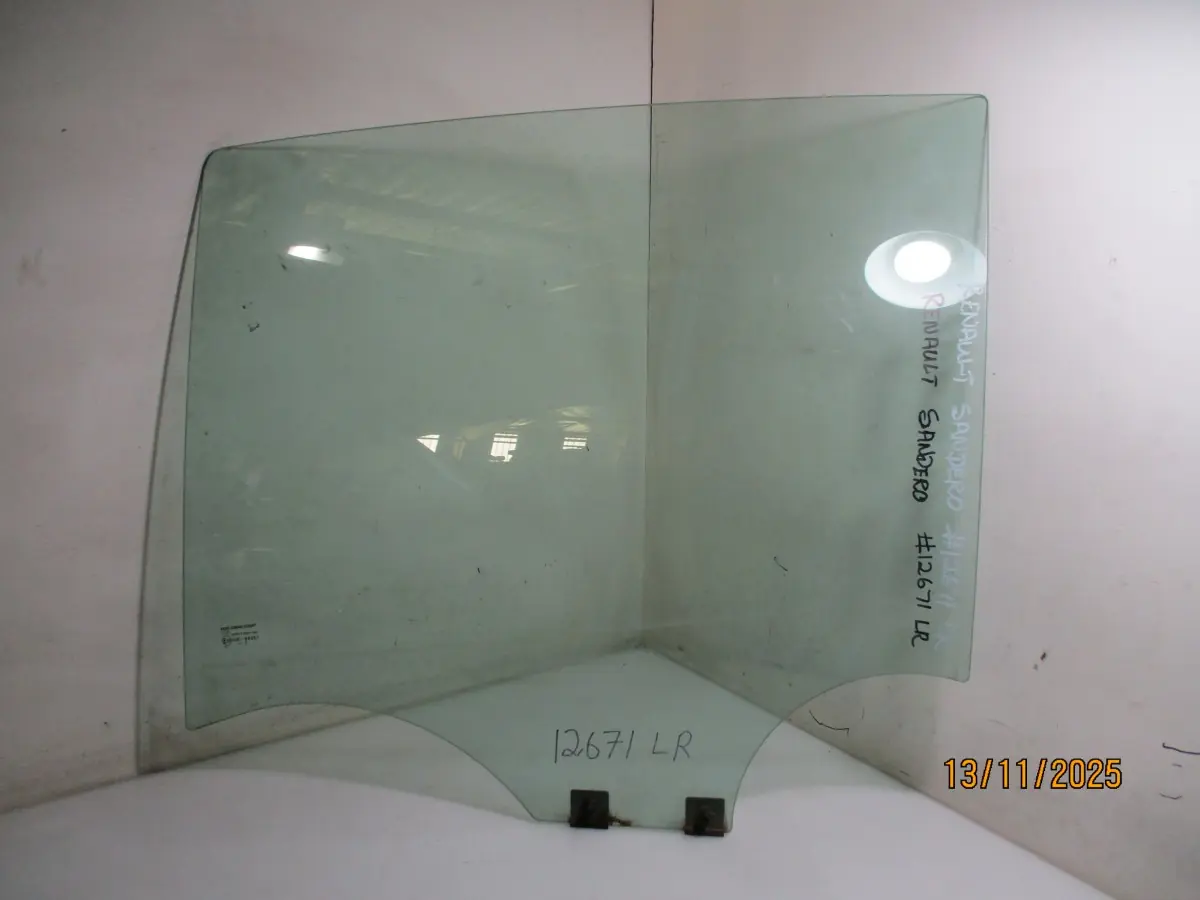 2014 RENAULT SANDERO 900TI LR DOOR GLASS