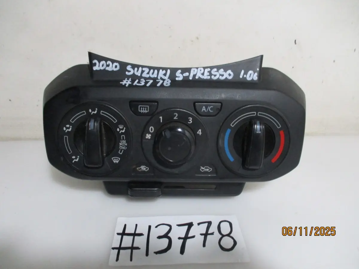 2020 SUZUKI S-PRESSO 1.0I CLIMATE CONTROL UNIT