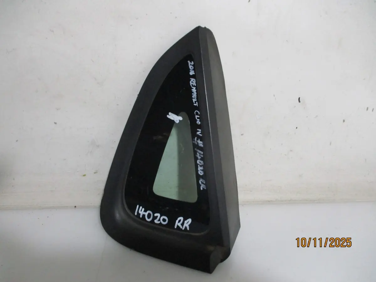 2016 RENAULT CLIO 900TI BLAZE H/B RR 1/4 GLASS