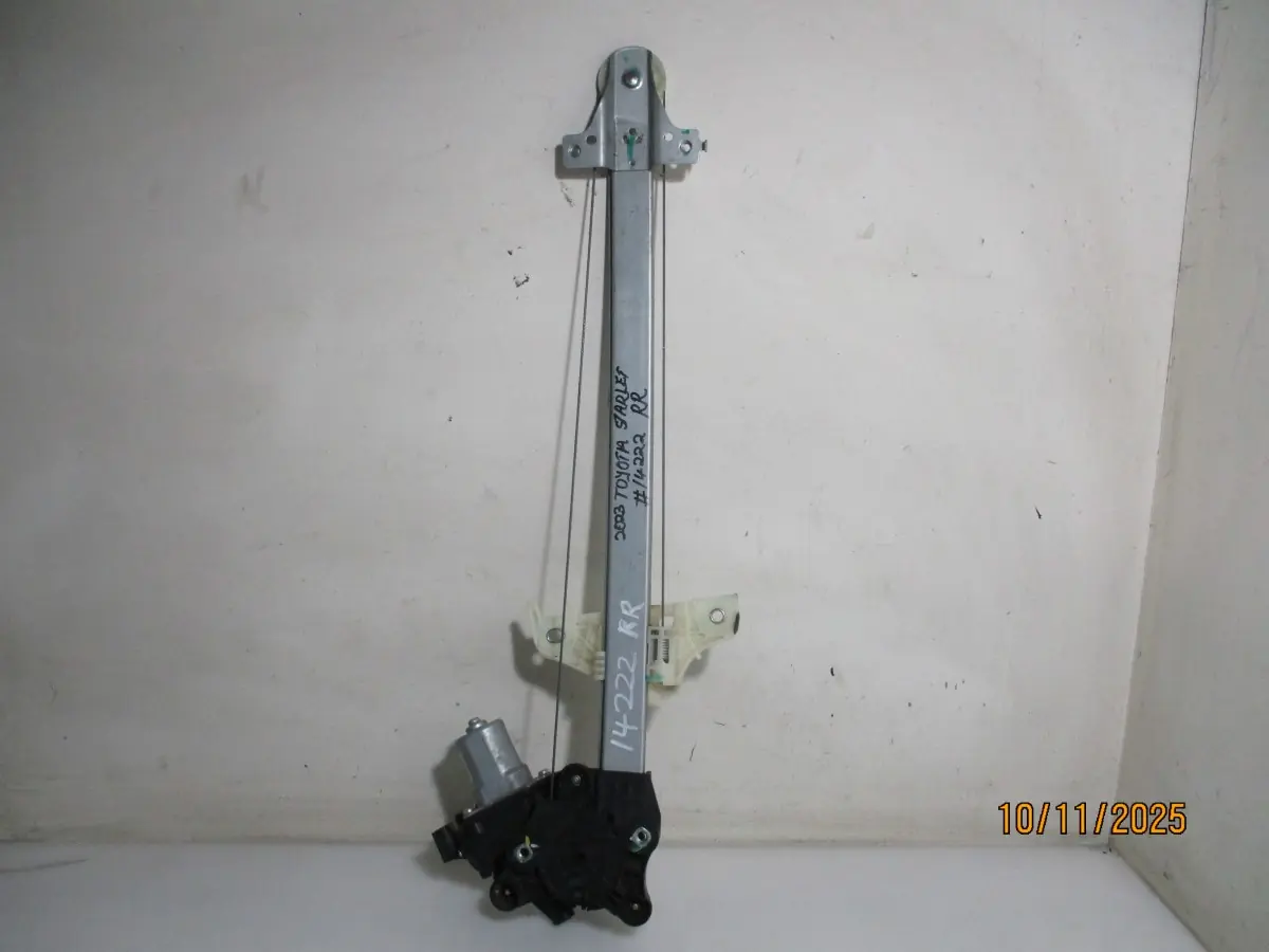 2023 TOYOTA STARLET 1.5I A/T RR WINDER MECH + MOTOR