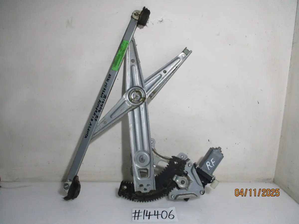 2017 NISSAN ALMERA 1.5i SEDAN RF WINDER MECH + MOTOR