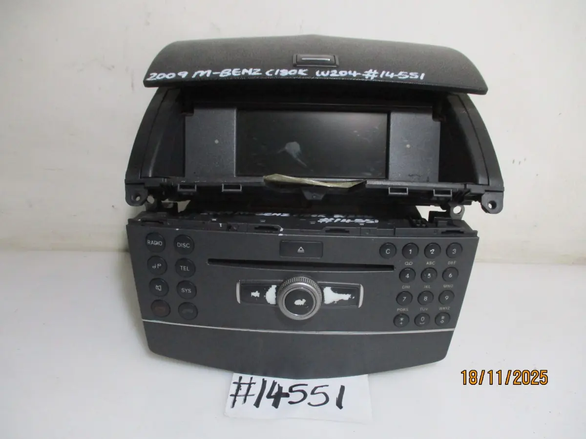 2009 MERCEDES-BENZ C180K W204 BLUEEFFICENCY A/T RADIO