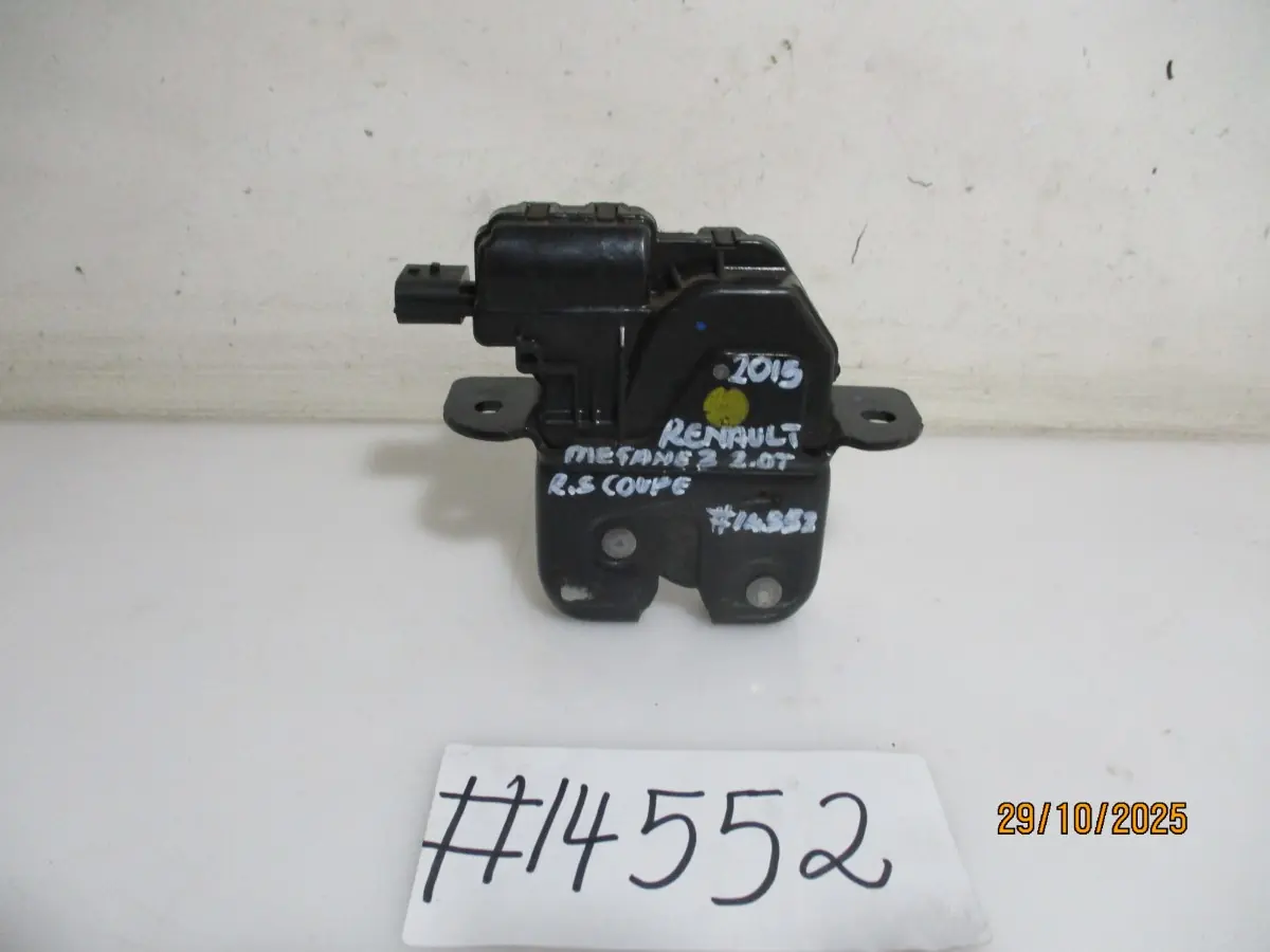 2015 RENAULT MEGANE 3 2.0T RS COUPE BOOT LOCK