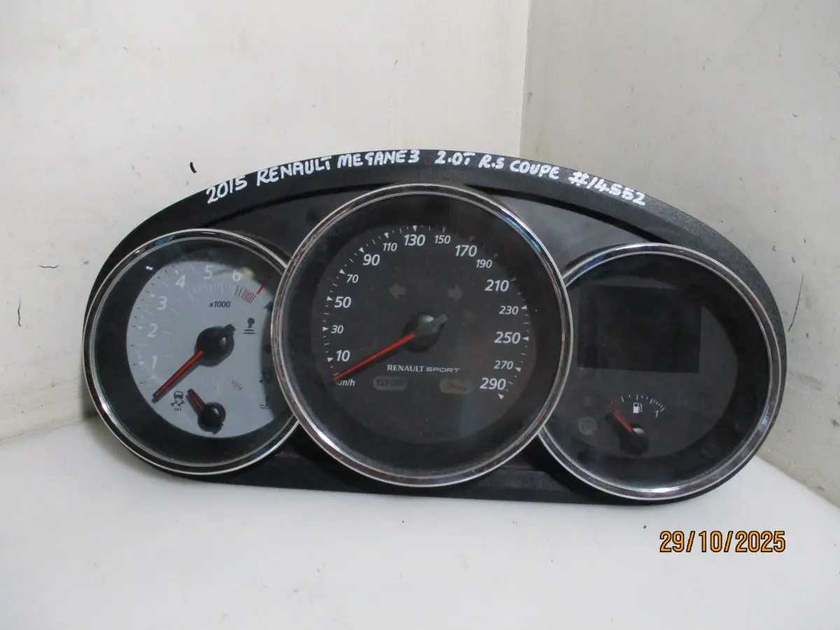 2015 RENAULT MEGANE 3 2.0T RS COUPE INSTRUMENT CLUSTER